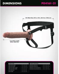  Üreges strapon férfiaknak 9" silicone hollow strap-on dual density