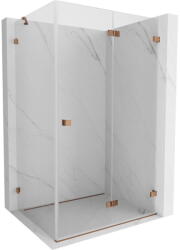 Mexen Lunar-F, birkazuhany jobbra 95 x 90 cm, 8 mm átlátszó üveg, rózsaszín arany 836-095-090-60-00-P (836-095-090-60-00-P)