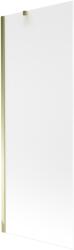 Mexen Next, kádparaván 1 szárny 70 x 150 cm, fix szárny, 6 mm matt üveg, arany profil, 895-070-000-00-30-50 (895-070-000-00-30-50)