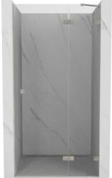 Mexen Mexen, Mexen Lunar jobbos zsanéros zuhanyajtó 95 cm, átlátszó, szálcsiszolt nikkel - 834-095-000-97-00-P (834-095-000-97-00-P)