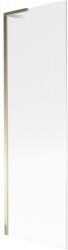 Mexen Next L, 1 szárnyú kádparaván 60 x 150 cm, 6 mm-es üveg bordás mintával, arany fényes profil, 895-060-000-03-09-50 (895-060-000-03-09-50)