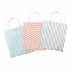 Folia Papírtáska sodrott füles 18x8x21cm Basic 1db, vegyes szinben, FOLIA