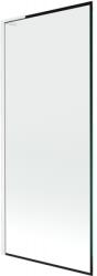 Mexen Next L, 1 szárnyas kádparaván 80 x 150 cm, 6mm átlátszó üveg-fekete mintás, fehér profil, 895-080-000-03-70-20 (895-080-000-03-70-20)