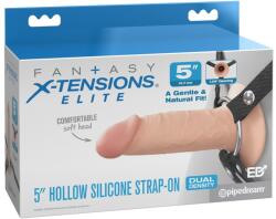 5" Silicone Hollow Strap-On Dual Density - vibriteszt