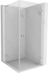 Mexen Lunar-B L csuklós zuhanykabin jobb 90 x 90 cm, átlátszó üveg, króm, 832L-090-090-01-00-P (832L-090-090-01-00-P)