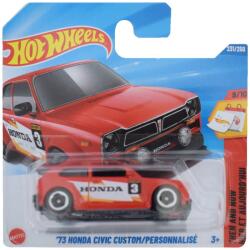 Mattel Hot Wheels: Honda Civic Custom 73 roșu, mașinuță la scară 1/64 - Mattel (5785/JBB42)