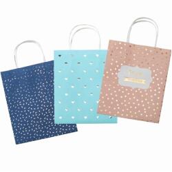 Folia Papírtáska sodrott füles 18x8x21cm Hotfoil FOLIA 1db