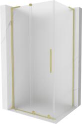 Mexen Velar L, zuhany sarok tolóajtóval 90 x 80 cm, 8 mm matt üveg, arany matt, 871-090-080-33-55 (871-090-080-33-55)