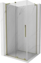 Mexen Velar L, zuhanykabin tolóajtóval 100 x 85 cm, 8mm átlátszó üveg, arany fényes, 871-100-085-03-50 (871-100-085-03-50)