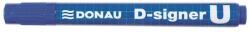 DONAU Alkoholos marker, 2-4 mm, kúpos, DONAU "D-signer U", kék (D7371K)
