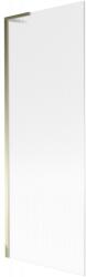 Mexen Next L, 1 szárnyú kádparaván 70 x 150 cm, 6 mm-es üveg bordás mintával, arany fényes profil, 895-070-000-03-09-50 (895-070-000-03-09-50)