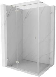 Mexen Lunar T, összecsukható zuhany sarok bal 110 x 100 cm, 8 mm átlátszó üveg, acél profil, 834T-110-100-97-00-L (834T-110-100-97-00-L)