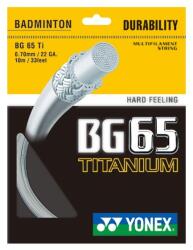 Yonex Racordaj de badminton Yonex BG 65 Titanium (10 m) - white (NB65TS)