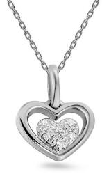 Heratis Forever Briliáns medál fehér aranyból 0, 020 ct szív IZBR853A