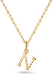 Heratis Forever N betűs medál gyémánttal a szerencsének, 9K IZBR995NYHR