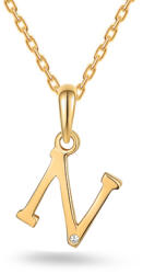 Heratis Forever Arany híresség N betű gyémánttal a szerencséért 0, 0020 ct IZBR995NY