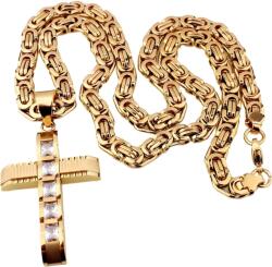 HARAHU Férfi Nyaklánc Kereszt DJ - 38732 - Arany / 60cm KP38732