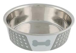 TRIXIE Stainless Bowl - Rozsdamentes Tál, Szilikon Bevonattal (Ø21cm/1, 4l) (028-25257)