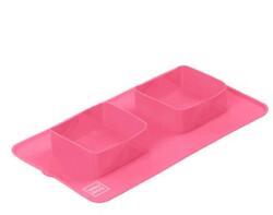 TRIXIE WAUDOG Silicone Bowl Set - Dupla, Összecsukható, Szilikon Tál (pink) Utazáshoz, Sétához (38, 5x23x5cm) (50807)