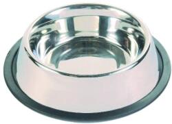 TRIXIE Rozsdamentes Acél Tál, Gumis Talppal, 0, 45L (028-24851) - petoasis