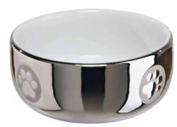 TRIXIE Ceramic Bowl - Kerámia Tál (ezüst, fehér) (Ø 0, 3l/11cm) (028-24799)
