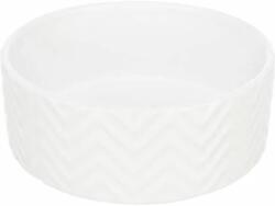 TRIXIE Ceramic Bowl - Kerámia Tál (nyomott Mintával, Fehér) (1, 6l/20cm) (028-25025)