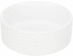 TRIXIE Ceramic Bowl - Kerámia Tál (nyomott Mintával, Fehér) (0, 4l/13cm) (028-25023)