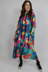 FashionLand ROCHIE MAXI CU MANECA LUNGA ASIMETRICA SPLENDIDO TALIE UNICA Multicolora