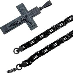 HARAHU Colier bărbătesc RE-38736 - Negru / 70cm KP38736