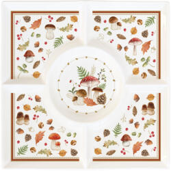 Easy Life Nuova R2S Porcelán kínálótálca 25x25cm, dobozban, Autumn Breeze (2095AUBR)