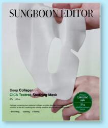 Sungboon Editor Nyugtató arcmaszk kollagénnel és centellával Deep Collagen Cica Teatree Soothing Mask - 37 g / 1 db