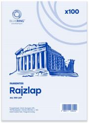 BLUERING Rajzlap A4, famentes fóliázva Bluering® 100 ív/csomag, (62746) - irodasziget