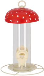 Esschert Design Felakasztható, önadagolós madáretető, légyölő galóca, 24, 5 cm (FB654) - naturebrand