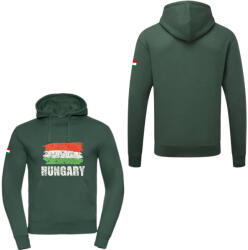  Magyarország pulóver felnőtt kapucnis zöld Flag 3XL