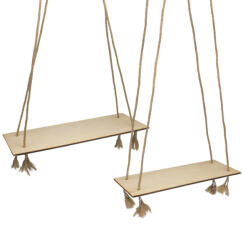 Dekor hinta - natúr 2db/szett kötéllel