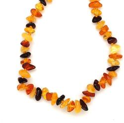 R. M. ékszer Borostyán vegyes splitter csavaros baba nyaklánc 35cm (023591)