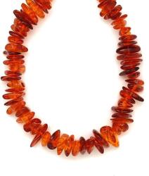 R. M. ékszer Borostyán barna splitter nyaklánc 80cm (023541)