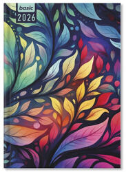  Period Basic határidőnapló, A/5, napi, 2026, Rainbow (PTR-P4114-1905)