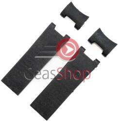  Curea silicon neagră, fără cataramă pentru Ulysse Nardin 22mm
