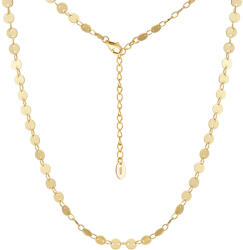 BeSpecial Colier argint 925 placat cu aur 14K, cu banuti (CRR218)