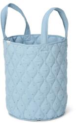 Little Dutch Cos de depozitare din bumbac organic pentru camera copilului - 35x45 cm - Pure Denim Blue - Little Dutch