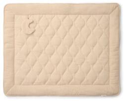Little Dutch Salteluta matlasata pentru joaca din bumbac organic - 80x100 cm - Pure Soft Beige Stripe - Little Dutch