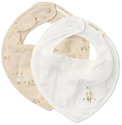Little Dutch Baveta bandana din bumbac organic - set 2 bucati - Little Goose - Little Dutch Bavata