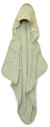 Little Dutch Prosop cu gluga din bumbac organic pentru bebelusi - 75 x 75 cm - Pure Sage - Little Dutch