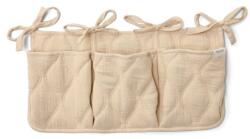 Little Dutch Organizator din bumbac organic pentru patut - Pure Soft Beige - Little Dutch