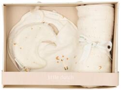 Little Dutch Set cadou din bumbac organic pentru bebelusi - Moon and Stars - Little Dutch