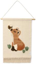 Little Dutch Poster tesut din bumbac organic pentru camera copilului - Fox - Forest Friends - Little Dutch Decoratiune camera copii