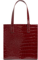 Ted Baker Geantă mică Wenonaa Croc Effect Small Icon 281945 wine (281945 wine)