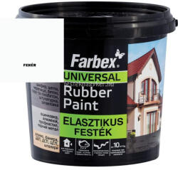  Farbex Rubber Paint rugalmas/lábazat festék fehér 1, 2kg