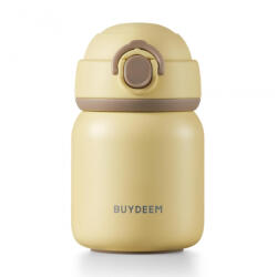 Buydeem Термос buydeem tan200, 200 мл, Винтова капачка с плътно затваряне, Неръждаема стомана, Жълт (tan200-my)